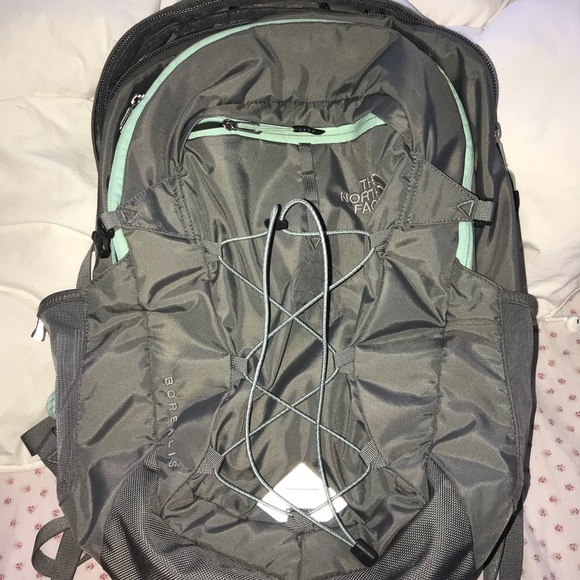 The North Face Handbags - North face grey and mint blue borealis backpack